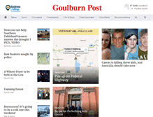 Tablet Screenshot of goulburnpost.com.au